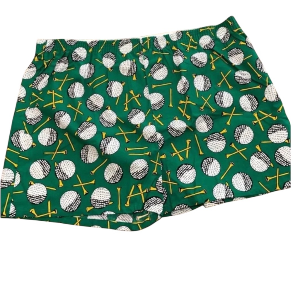 NEW ORVIS Men's Cotton Green GOLF Tee Boxers Shorts Underwear Made in USA Medium